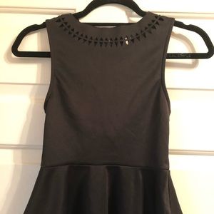 Black Sparkle and Fade XS peplum tank top